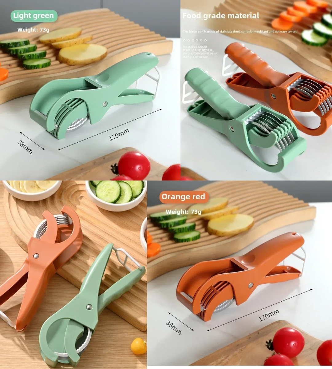 5-Blade Round Vegetable Cutter & Peeler