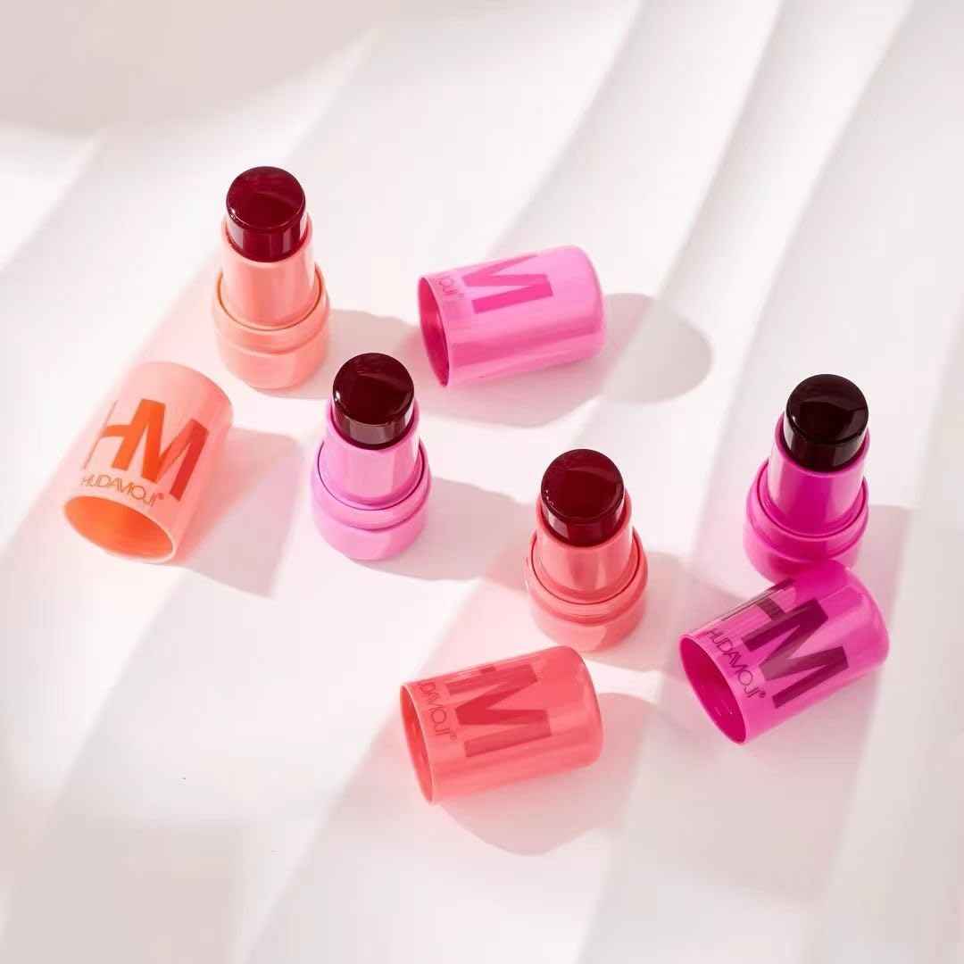 HUDAMOJI Beauty Set: Sheer Lip & Cheek Stain + Wet & Dry Spray (2 Pieces)
