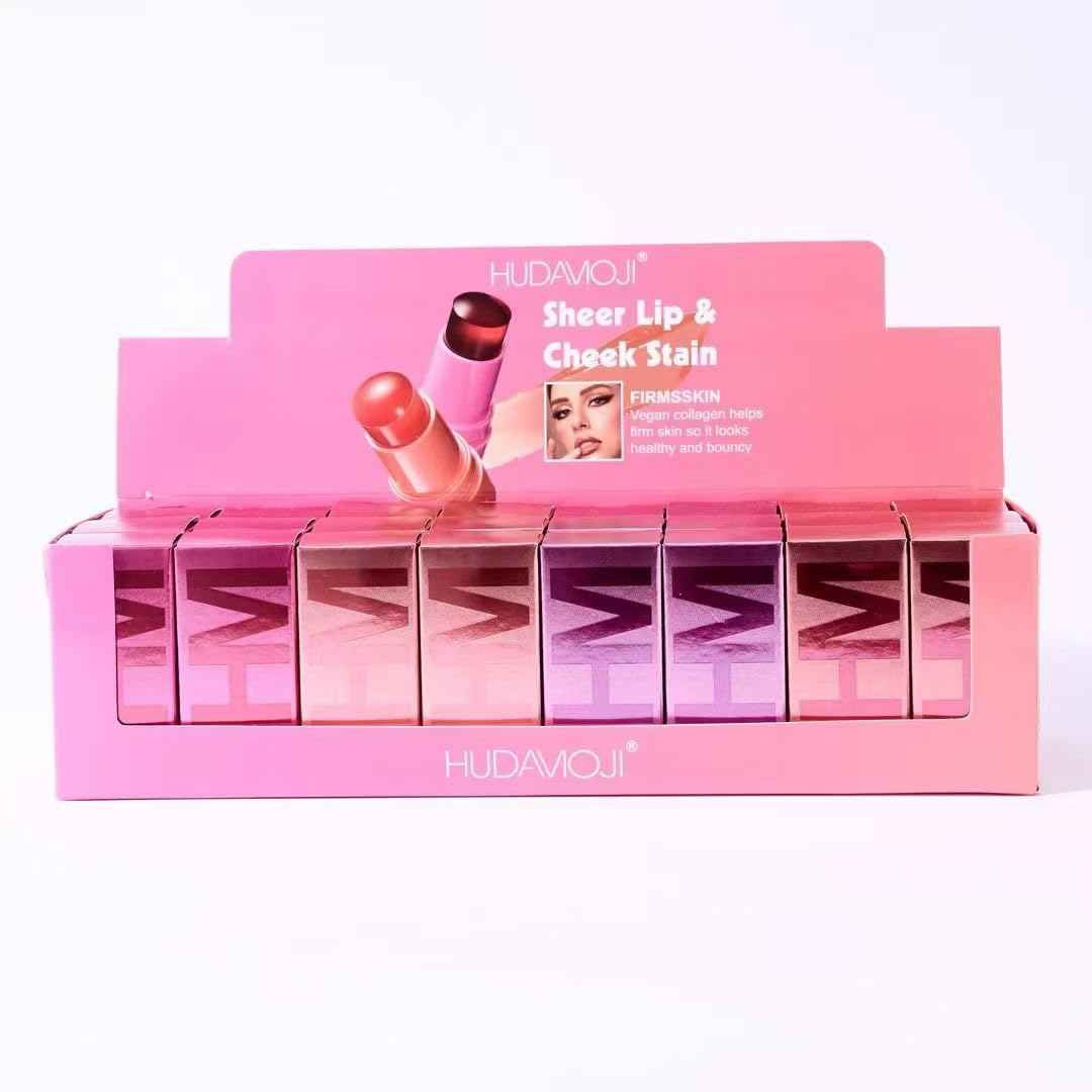 HUDAMOJI Beauty Set: Sheer Lip & Cheek Stain + Wet & Dry Spray (2 Pieces)