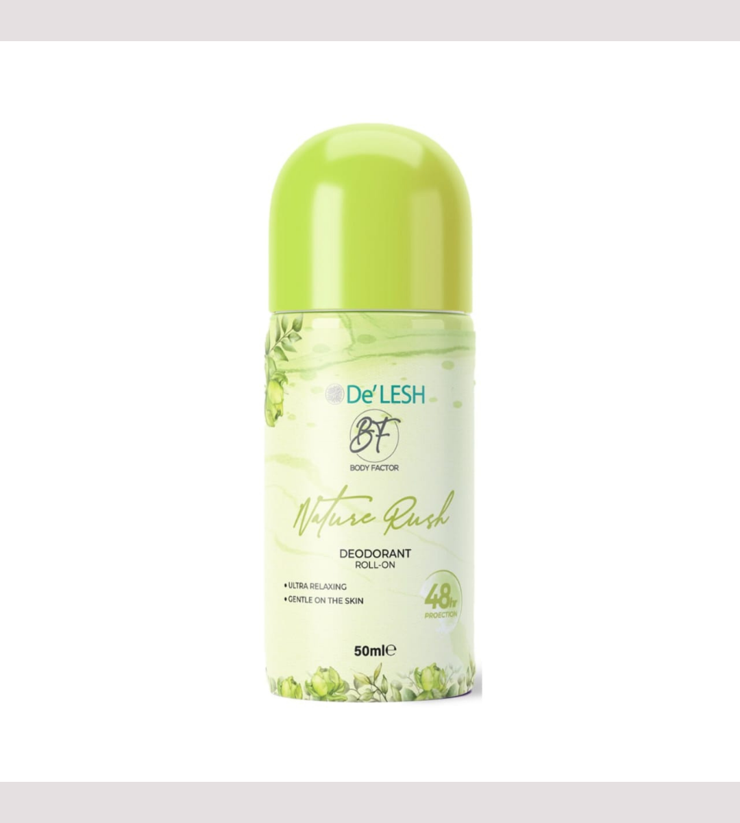 De'LESH Body Factor Deodorant Roll-On – 6 Fresh Variants (50ml Each)