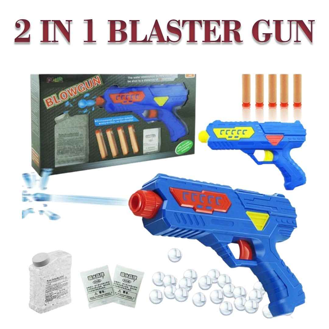 2-in-1 Blowgun Blaster Gun Toy by PL TOYS