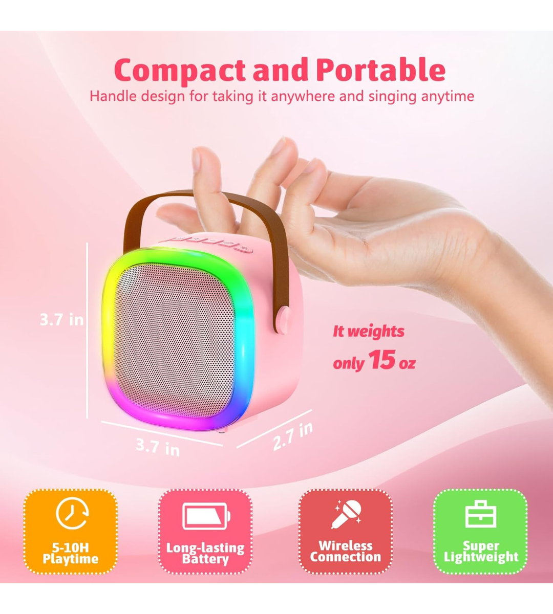 Portable Wireless Handheld Karaoke Microphone