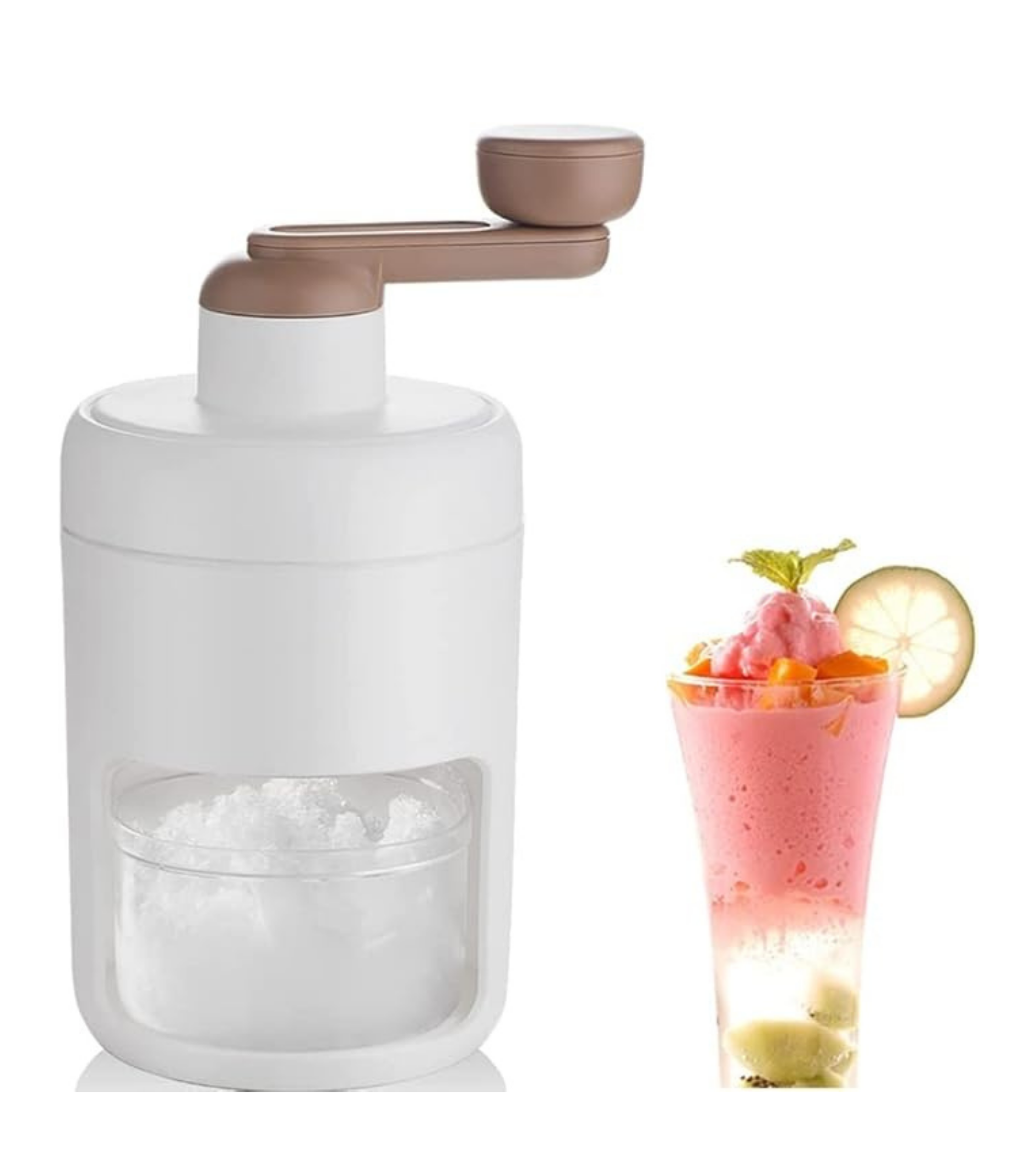 Manual Ice Shaver & Snow Cone Maker Machine