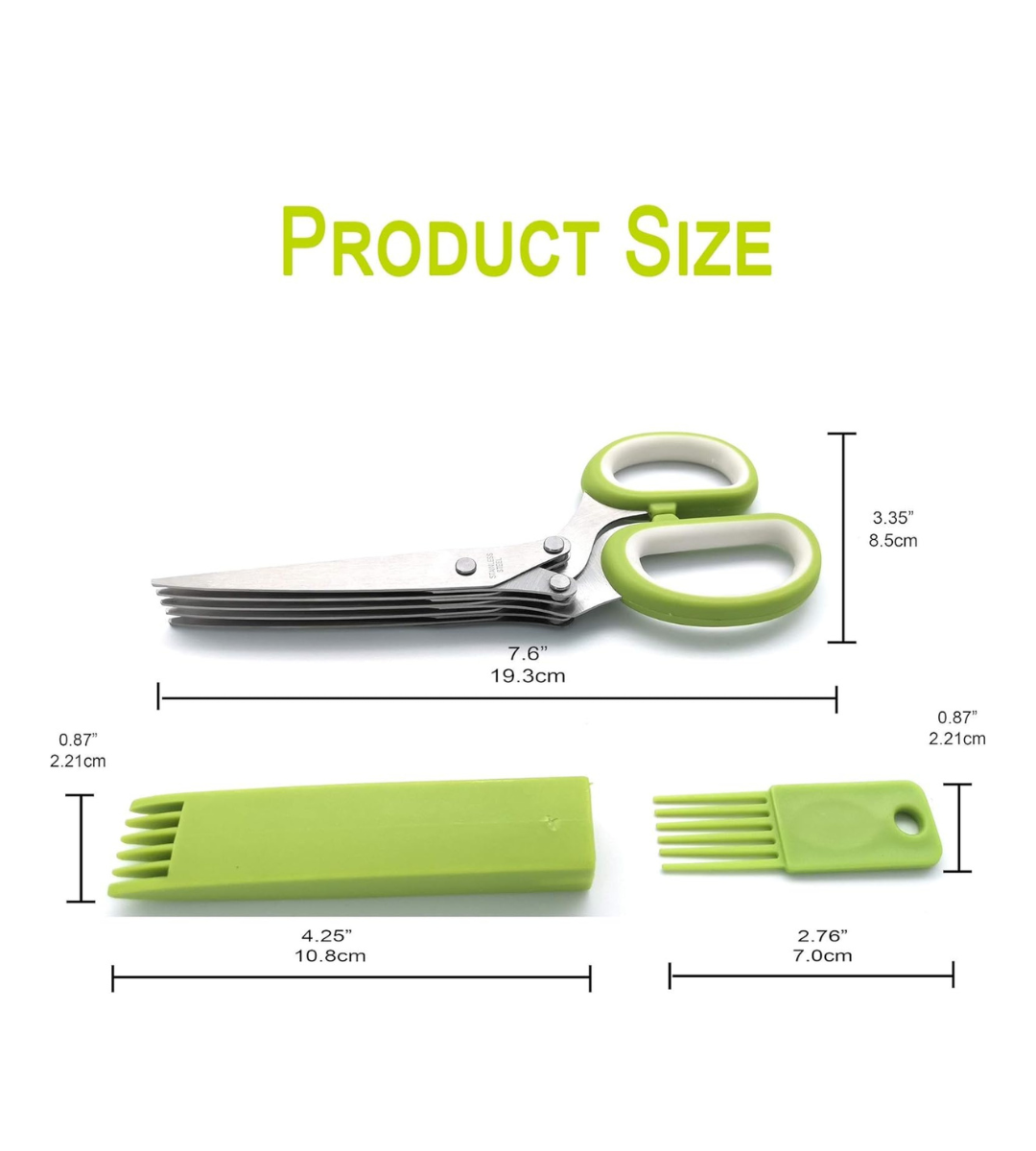 5-Blade Multi-Cut Kitchen Scissors