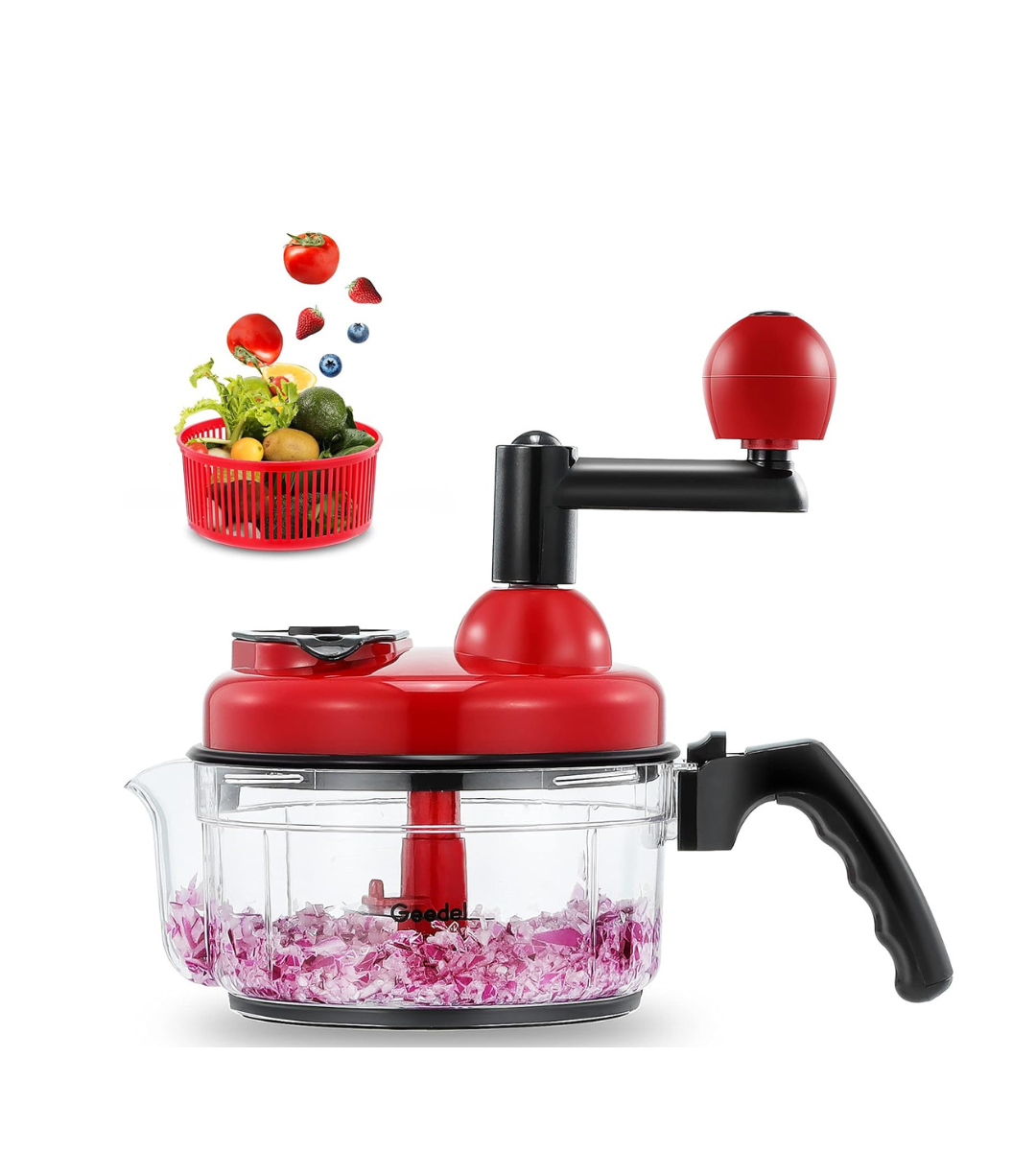 3-in-1 Manual Multifunction Food Chopper