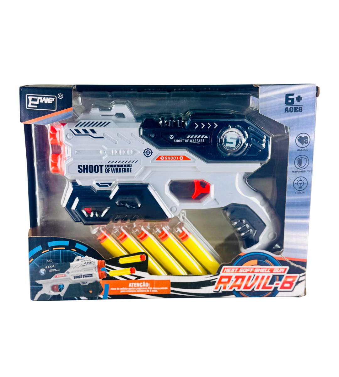 RAVIL-B Heat Soft Shell Foam Dart Blaster Gun