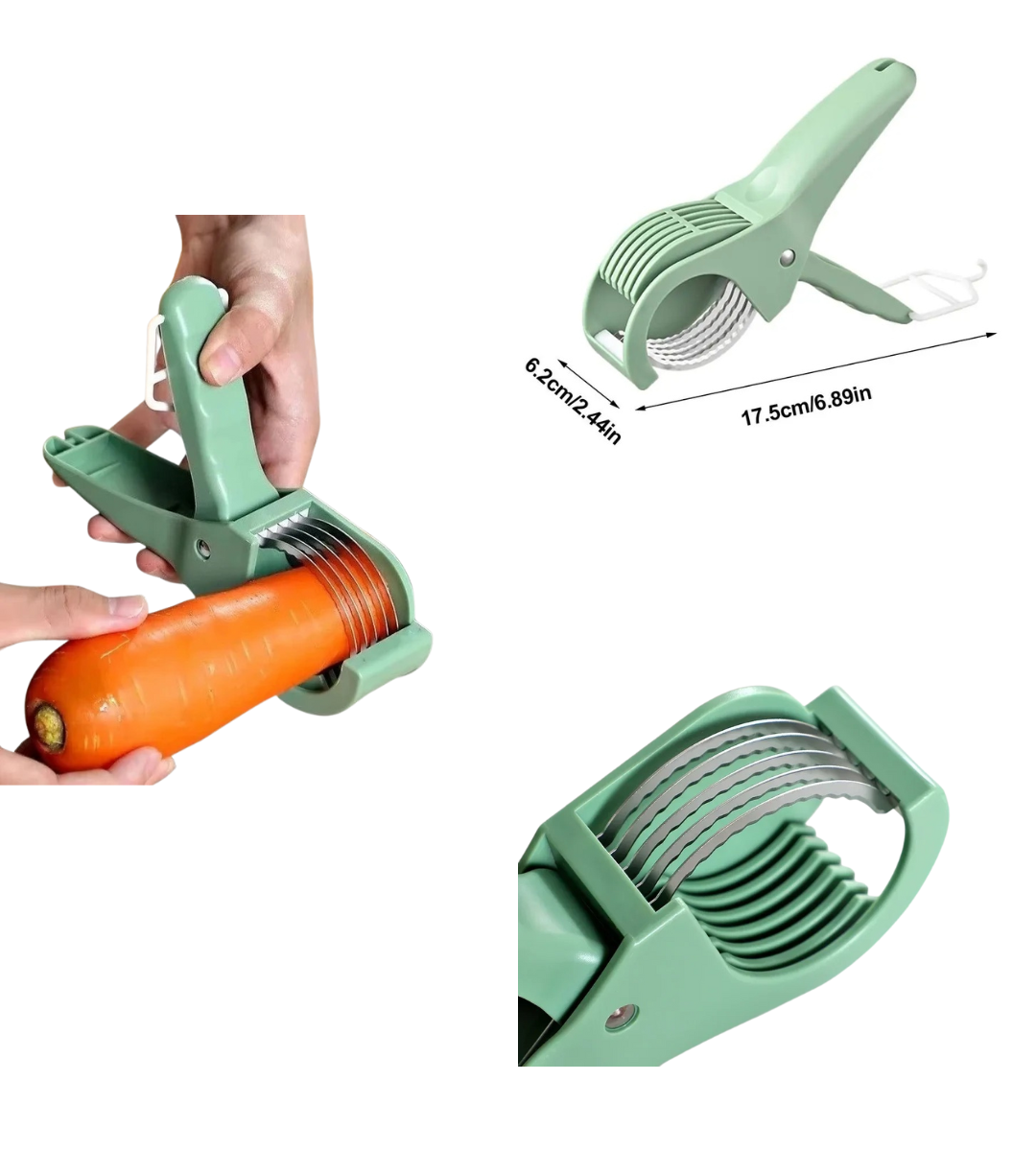 5-Blade Round Vegetable Cutter & Peeler