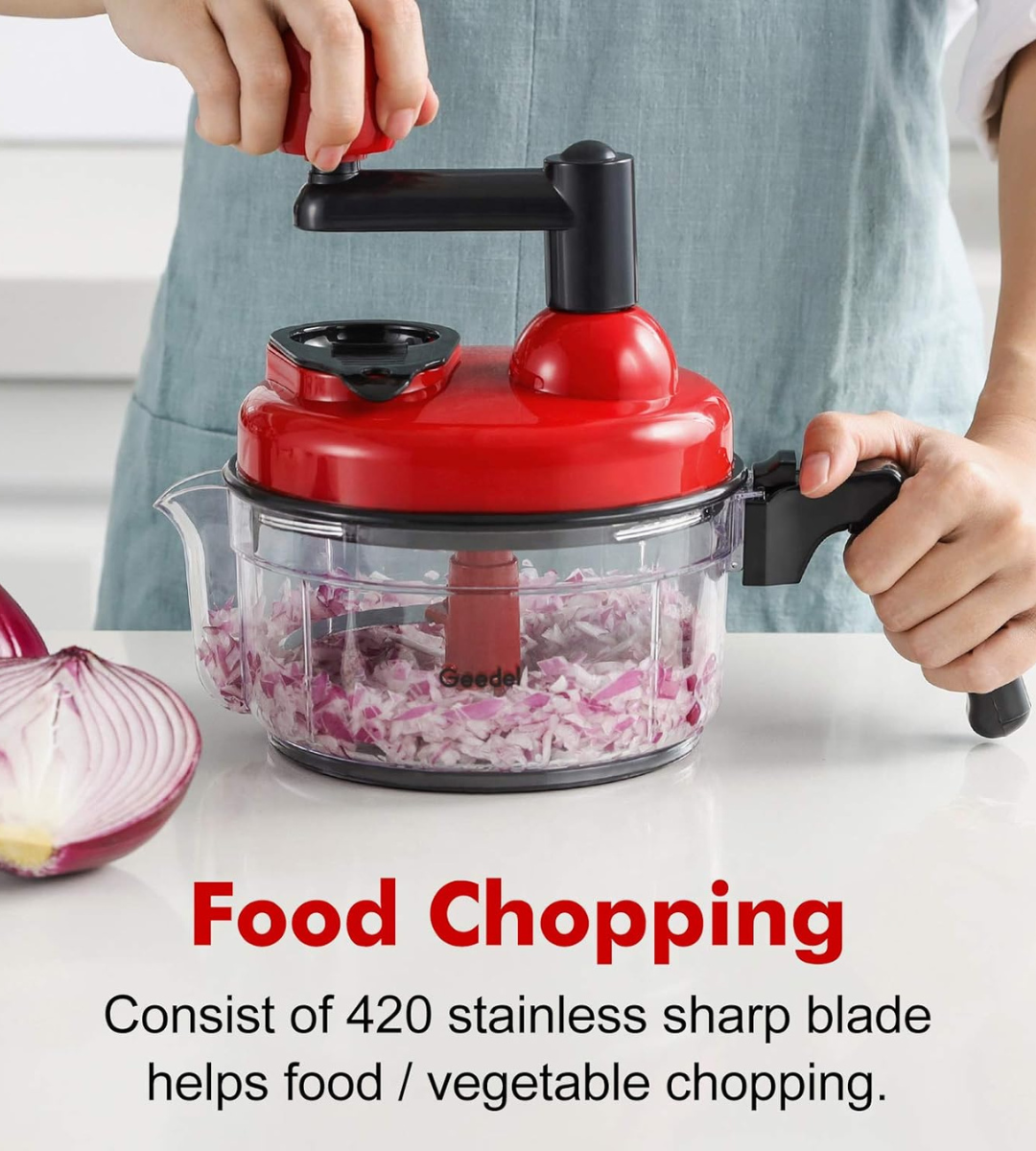 3-in-1 Manual Multifunction Food Chopper