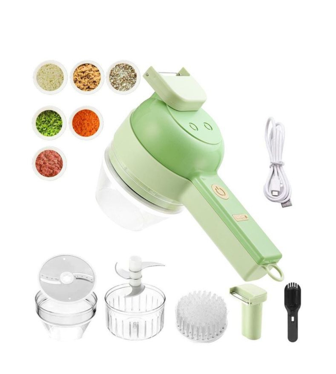 4-in-1 Rechargeable Electric Food Prep Tool