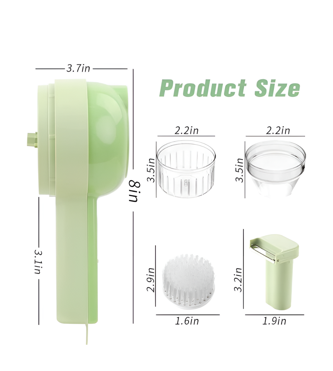 4-in-1 Rechargeable Electric Food Prep Tool
