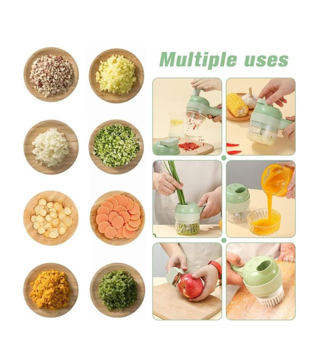 4-in-1 Rechargeable Electric Food Prep Tool