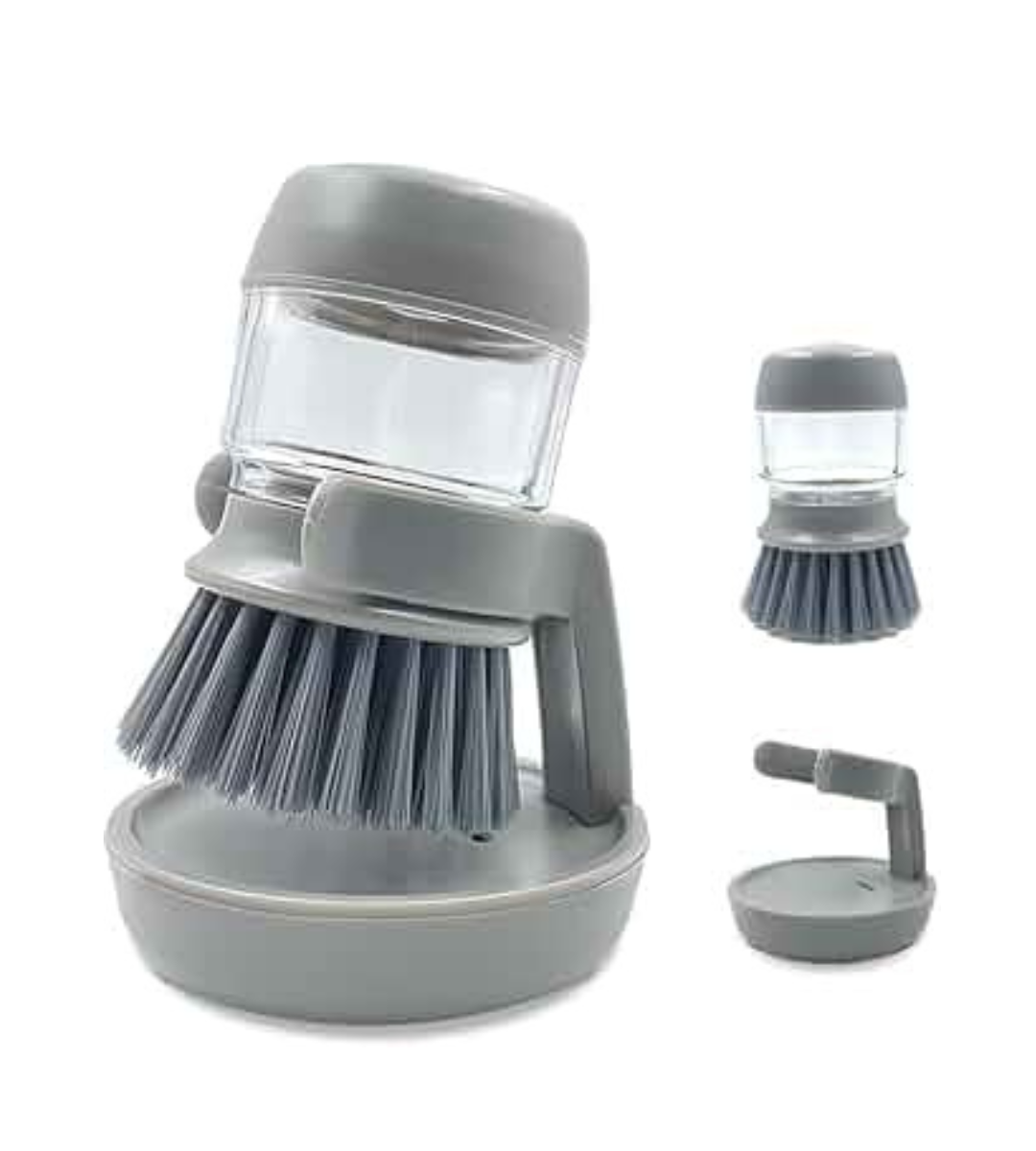 2-in-1 Pot & Dish Cleaning Brush with Soap Dispenser