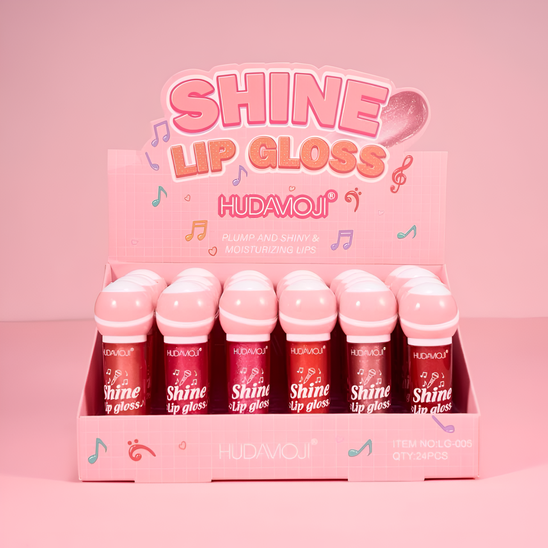 HUDAMOJI Shine Lip Gloss – Plump & Moisturizing Lip Gloss (3 Pieces)